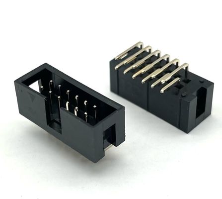 Conector de cabeçalho de caixa de ângulo direito DIP PCB DC3 12 pinos cabeçalhos 2,54mm Pitch