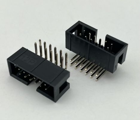 Conector de cabeçalho de caixa de ângulo direito DIP PCB DC3 12 pinos cabeçalhos 2,54mm Pitch
