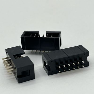 2.54mm Conector de cabeçalho de caixa reta 12 pin IDC cabeçalho de caixa 2x6p