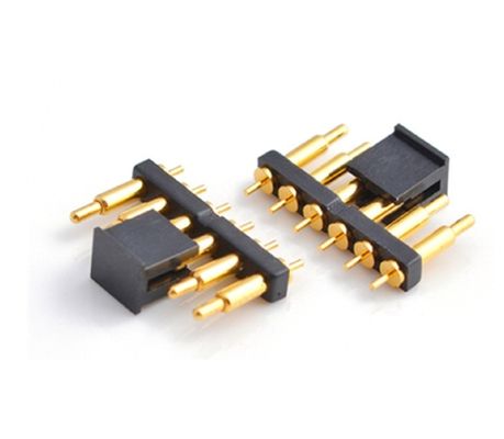 Customizado 2.54mm Pitch Spring Carregado Pogo Pin Connector Tipos de mergulho cabeça feminina 10 pin