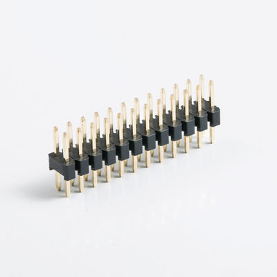 Conector de placa para placa de linha dupla 2.54mm Pitch 2 pin 20 pin 80 pin PCB recto