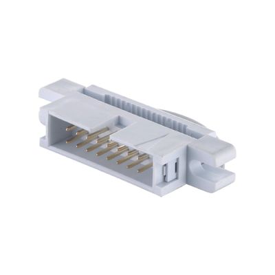 Revestimento de estanho de ouro 2.54mm Cabeça de caixa PBT Brass 6P - 64P IDC Board To Wire Connector