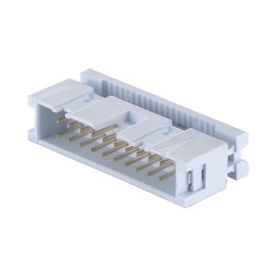 Revestimento de estanho de ouro 2.54mm Cabeça de caixa PBT Brass 6P - 64P IDC Board To Wire Connector
