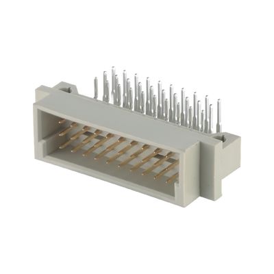 2.54mm DIN 41612 Conector 64 Pin Ângulo Direito Pins Femininos Através do Ouro 3 Linha Conector