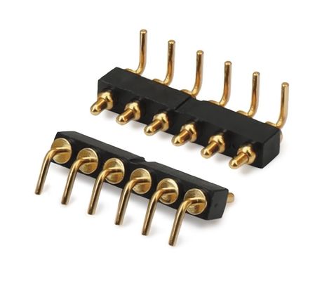 2.54mm Pitch Male 5 Pin PCB Connector Spring Loaded Pogo Pin Connector Dip Tipo