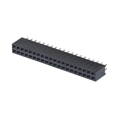 2.0mm H4.3mm DIP Header Female Directo 2x2 2x40pin Conector de cabeçalho feminino