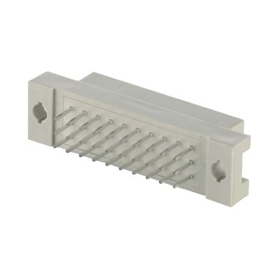 Din 41612 30 Pin Ângulo Direito Pins Machos Conector através de Furo 3 fileiras PCB vertical
