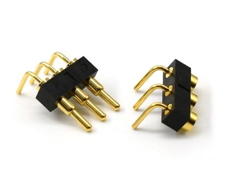 3.0mm pitch 3pin Revestido de ouro SMT Tipo Automotivo Brass Pogo Pin Connector para pcb