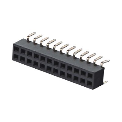 2.0mm H4.3 4.6mm Conector de cabeçalho de alfinete feminino ângulo direito 90 graus 2x2 2x40pin