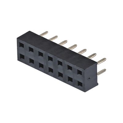 2.0mm H4.3 4.6mm Conector de cabeçalho de alfinete feminino ângulo direito 90 graus 2x2 2x40pin