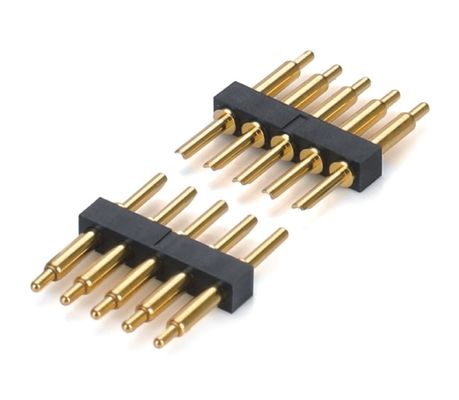 2.5mm Pitch Brass C6801 3 Pin SMT Tipo Homem cabeçalho Pogo Pin Conector plástico preto