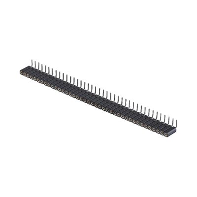 Conector de PCB de ângulo direito de dupla fileira