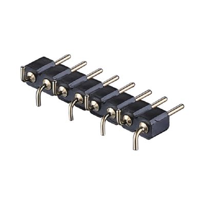Conector de PCB de ângulo direito de dupla fileira
