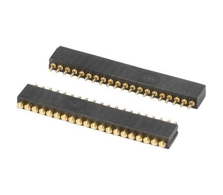 1.27mm Pogo Pin Connector h1.5mm L8.0 Dip Tipo de Brass Plated 10 pin