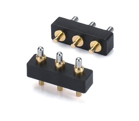 1.27mm Pogo Pin Connector h1.5mm L8.0 Dip Tipo de Brass Plated 10 pin