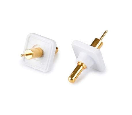 Soldador masculino 9.5mm Pogo Pin Connector Brass 3.2mm Altura de Primavera Carregado Revestido de Ouro