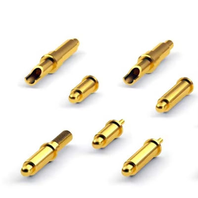 Adesivo lateral personalizado de Pogo Pin Tipo SMT Revestido em ouro para conectores de Pogo Pin de 2,00 mm