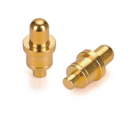 1A Revestimento em ouro 3-10u Pogo de latão Pin de mola Carregado de altura 2.5mm Pin de contacto de mergulho