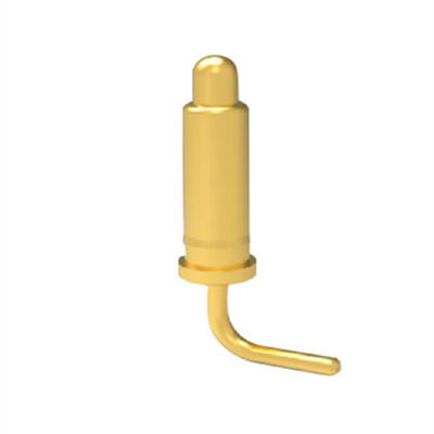 2.54mm pitch 10pin ângulo direito macho latão de primavera carregado conector Pogo Pin magnético