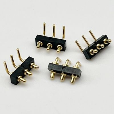 Conector Pogo de 2,54 mm tipo Dip 3 pin H1.5 mm personalizado para conector de pinos de mola