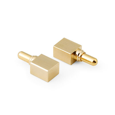 Adesivo lateral personalizado de Pogo Pin Tipo SMT Revestido em ouro para conectores de Pogo Pin de 2,00 mm