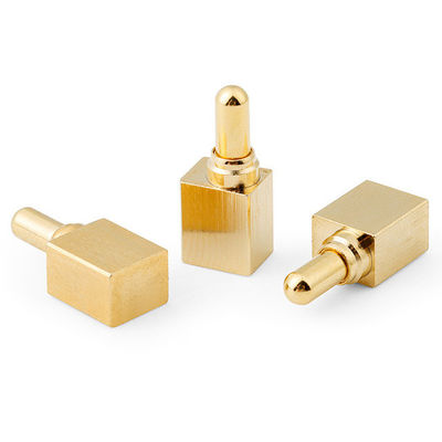 Adesivo lateral personalizado de Pogo Pin Tipo SMT Revestido em ouro para conectores de Pogo Pin de 2,00 mm