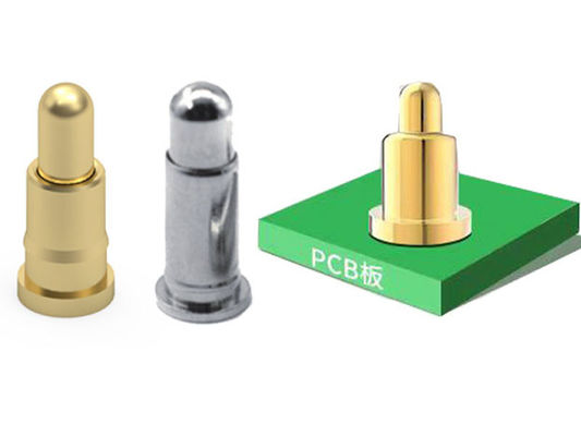 Conector de Pogo Pin de latão 1A Corrente nominal de precisão Machinada através de Pogo Pins de buraco