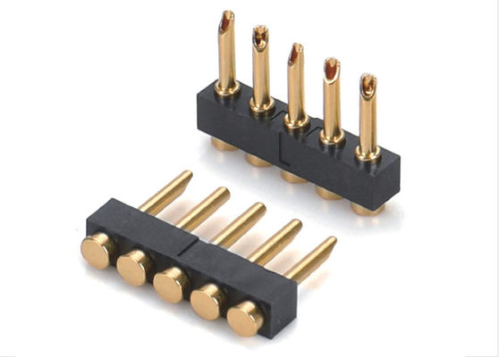 2.54mm Pitch Pogo Pin Connector Solder Tipo Pogo Pin Feminino 1x05P