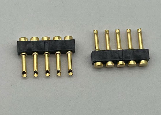2.54mm Pitch Pogo Pin Connector Solder Tipo Pogo Pin Feminino 1x05P