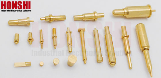 Tipo de fio Pogo Pin Conector de latão Dia8.0 Pogo Pin carregado de mola