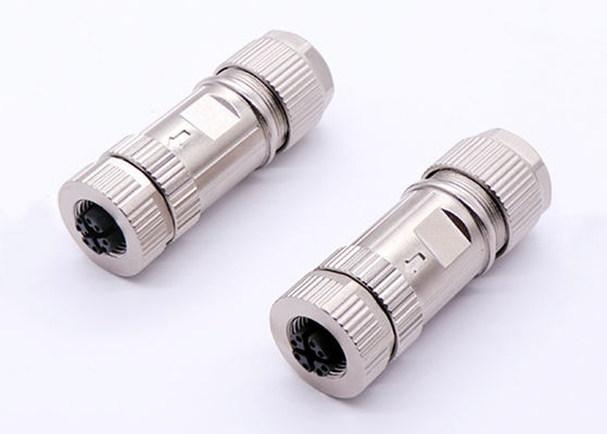 Conector de código circular M12 X Ethernet 8 Pins Conector de conector de conector masculino feminino