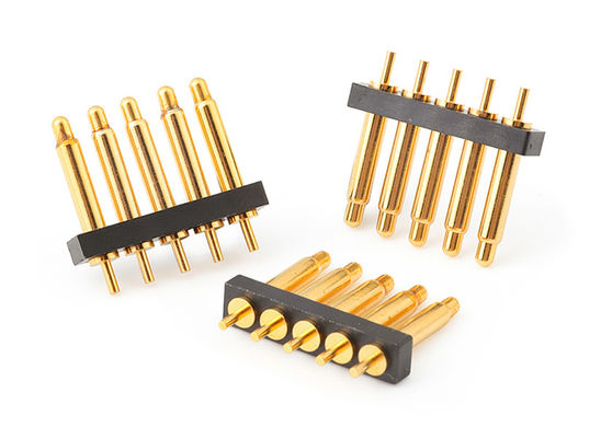 2.54mm 5pins Pogo Pin Connector Tipo de mergulho Para Spring Pin Connector