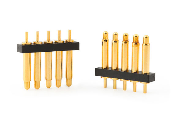 2.54mm 5pins Pogo Pin Connector Tipo de mergulho Para Spring Pin Connector