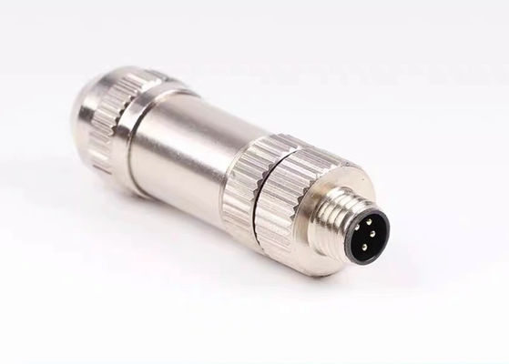 M8 IP67 Conector circular Conector masculino de proteção 3 4 5 6 8 Conector de tipo de montagem de pinos