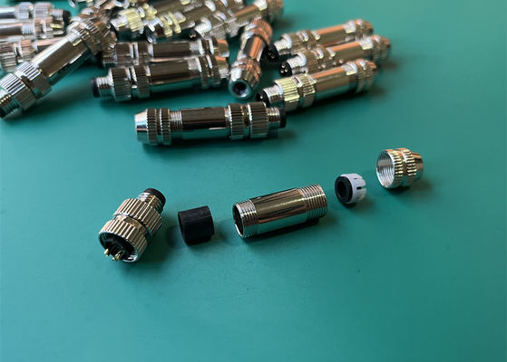 M8 IP67 Conector circular Conector masculino de proteção 3 4 5 6 8 Conector de tipo de montagem de pinos