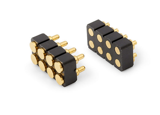 Conector Pogo Feminino de 6 pines e conector de contato de mola para SMD Pcb personalizável