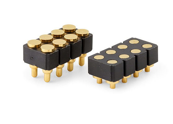 Conector Pogo Feminino de 6 pines e conector de contato de mola para SMD Pcb personalizável