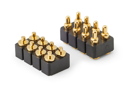 Conector Pogo Feminino de 6 pines e conector de contato de mola para SMD Pcb personalizável