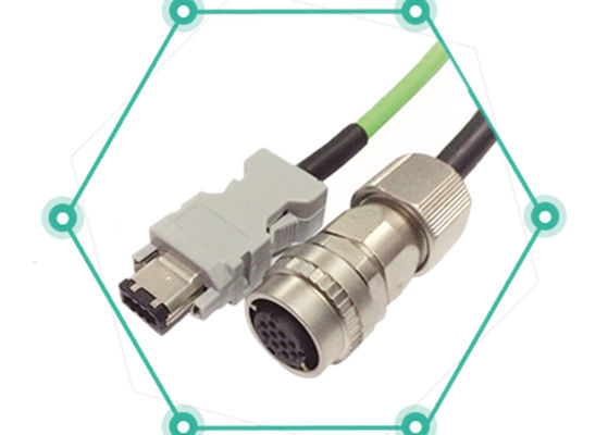 Conector de fio circular feminino com bloqueio a toque único IP67 2P 10P