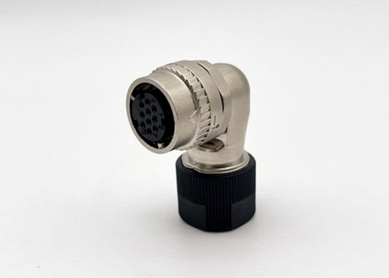 Conector circular CM10 com bloqueio a toque único 2 pin 10 pin ângulo direito