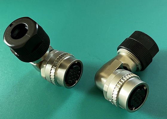 Conector de fio de solda de ângulo direito conector de fio circular 10 pin para cabo de freio de servo