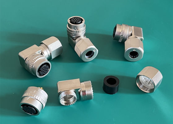 Conector de fio de solda de ângulo direito conector de fio circular 10 pin para cabo de freio de servo