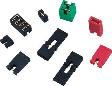 Mini Jumper Altura 6.0mm Vermelho Azul Amarelo Preto Com Capa de Forma Aberta