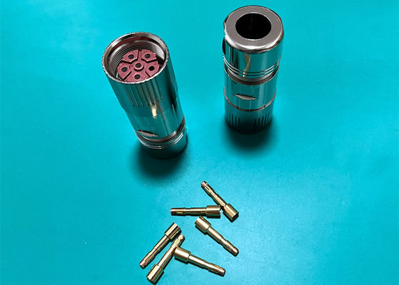 M23 Conector de fio circular de potência 6 pin Servo Encoder Fêmea Macho Crimp Plug