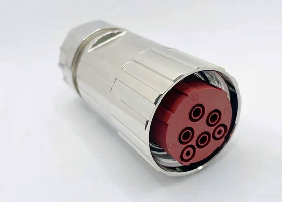 Conector de alimentação M40 circular 6 pin Servo Encoder Fêmea Plug Crimp Wire