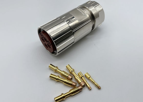 Conector de alimentação M40 circular 6 pin Servo Encoder Fêmea Plug Crimp Wire