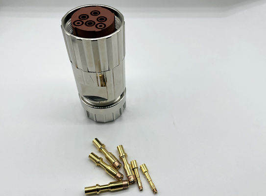 Conector de alimentação M40 circular 6 pin Servo Encoder Fêmea Plug Crimp Wire