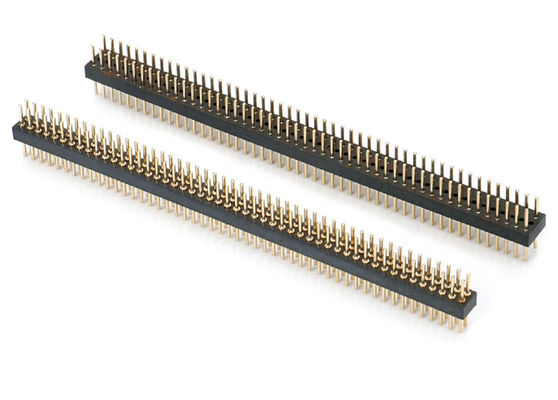 1.27mm 2.0mm 2.54mm cabeçalho de alfinete redondo conector de PCB cabeçalho de alfinete mecanizado tipo SMT