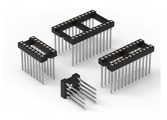 Cabeçalho de pin redondo, tipo SMT PCB H3.0mm 6 pin - 64 pin Socket IC