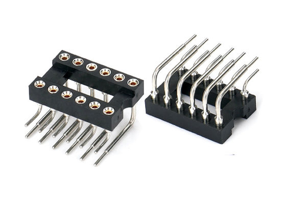 2.54mm IC Socket Round Female Header conector SMT Tipo 6Pin 10Pin 28Pin através de 64Pin